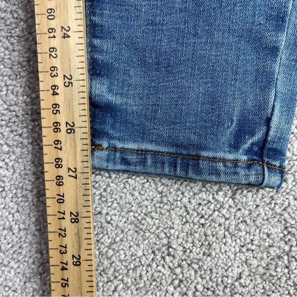 Judy Blue Jeans Women's 7/28 Blue Skinny High Rise Dark Denim Distressed - Picture 10 of 12